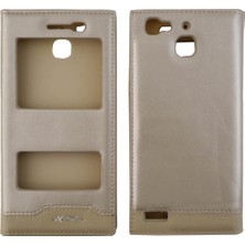 Nettech Huawei Gr3 Uyumlu Pencereli Kapaklı Kılıf