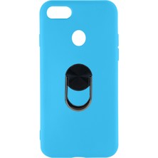 Nettech Oppo A5S Uyumlu Leather Ring Nano Arka Koruma Kılıf