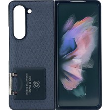 Nettech Samsung Galaxy Z Fold 4 Uyumlu Suni Deri Arka Koruma Kılıf