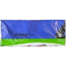 Arma Plus Naksan Armaplus Takviyeli Kalın Baskılı Beyaz Çanta Poşet Torba -6 No -60X70 Cm. -50 Adetlik 3 Paket