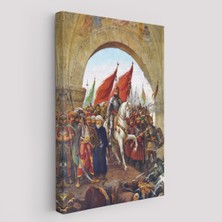 MapCraft Fausto Zonaro Fatih Sultan Mehmet Istanbul'a Girerken Kanvas TABLO-5298