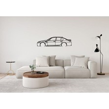 Bmw M5 E60 Duvar Silüeti Süsü Tablo 2d 50CM 2d 50CM