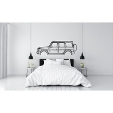 Mercedes G63 Duvar Silüeti Süsü Tablo 2d 50CM 2d 50CM