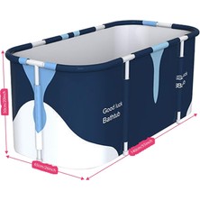 Varsthree Taşınabilir Katlanır Spa Küveti - 140 cm Süper Büyük Buz Küveti