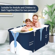 Varsthree Taşınabilir Katlanır Spa Küveti - 140 cm Süper Büyük Buz Küveti