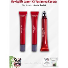 L'Oréal Paris 3 Adet Revitalift Lazer X3 Yaşlanma Karşıtı Göz Kremi 15 ml ve Rosıe