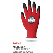 Traffi Gloves TG1140 Microdex Ultra Nitrile Kesilme Seviyesi A Iş Eldiveni