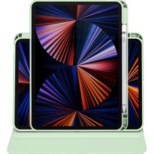 Five-E Apple iPad Pro 11 3. Nesil (2021) Yatay ve Dikey Dönebilen Standlı Kalem Şarjına Uygun Darbe Dayanıklı Thermix Kılıf A2377 A2459 A2301 A2460