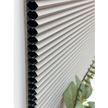 Yazar Home Honeycomb (Bal Peteği) Açık Gri Renk Karartma ve Isı Yalıtımlı Plise Perde