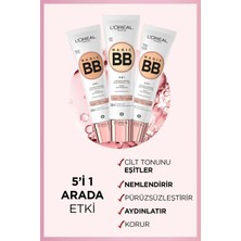 3 Adet Loreal Paris Magic Bb Krem 24H Light 30 ml ve Rosıe Pamuk