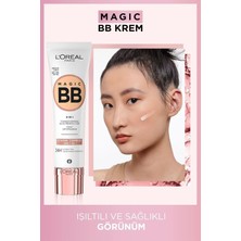 3 Adet Loreal Paris Magic Bb Krem 24H Light 30 ml ve Rosıe Pamuk