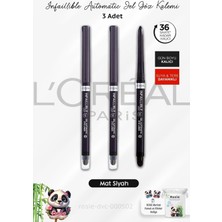 L'Oréal Paris 3 Adet Infaillible Grip Automatic Jel Göz Kalemi Mat Siyah ve Rosıe