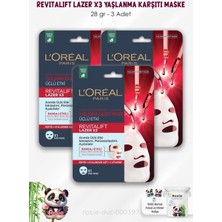 L'Oréal Paris 3 Adet Revitalift Lazer X3 Maske 28 gr ve Rosıe