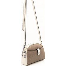 Silver & Polo Kum - Kemik SP1144 Kadın Çapraz Çanta