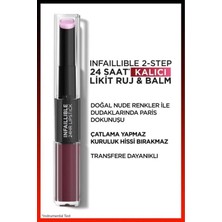 3 Adet Infaillible 24H Kalıcı Likit Ruj & Balm 215 Wine Oclock ve Rosıe