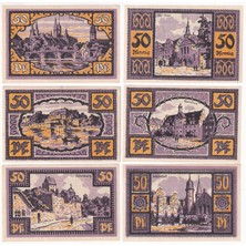 Benim Koleksiyonum Almanya, Merseburg, 50 Pfennig 1921 Notgeld Set