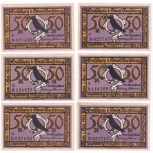 Benim Koleksiyonum Almanya, Merseburg, 50 Pfennig 1921 Notgeld Set