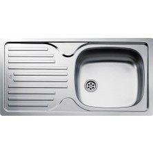 Teka Infant 45 Paslanmaz Çelik Tek Gözlü Sol Damlalıklı Eviye (TEKA.40109764)