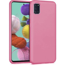 Samsung Galaxy A31 Ince Mat Silikon Kılıf Pembe