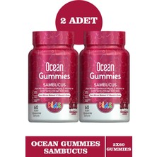 Ocean Gummies Sambucus 60 Adet Çiğnenebilir Jel Form x 2 Adet