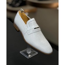 Terzi Adem Altun Italyan Stil Iç Dış Naturel Deri Erkek Ayakkabı Krem T12314