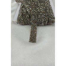 Hayalperest Boncuk Ütü İle Yapışan Antrasit Gri Şerit Taş Malzeme Özellikleriyle Kıyafet ve Aksesuarlar İçin