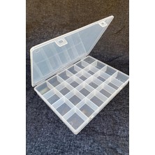 Hayalperest Boncuk Şeffaf Boncuk Kutusu,mazleme Kutusu,takı Kutusu 24 Gözlü