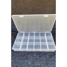 Hayalperest Boncuk Şeffaf Boncuk Kutusu,mazleme Kutusu,takı Kutusu 18 Gözlü