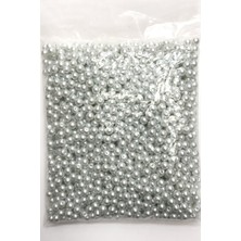 Beyaz Cam İnci Boncuk 8 mm