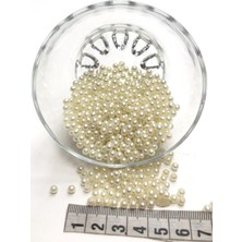 Krem Rengi İnci Boncuk Plastik 3 mm