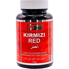 Su Bazlı Toz Gıda Boyası Kırmızı 75 gr