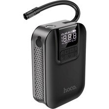 Hoco S53 Breeze Taşınabilir Çok Fonksiyonlu Dijital Göstergeli 2500 Mah Bataryalı Akıllı Kablosuz Hava Komprasörü