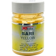Yenilebilir Metalik Toz Boya 10 gr Sarı