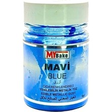 Yenilebilir Metalik Toz Boya Mavi 10 gr
