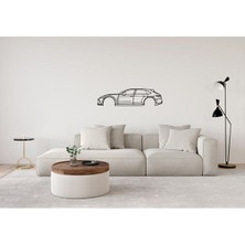 Porsche Panamera Turismo Duvar Silüeti Süsü Tablo 2d 50CM 2d 50CM