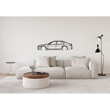 Bmw 760LI G12 Duvar Silüeti Süsü Tablo 2d 50CM