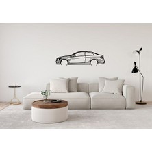 Mercedes-Benz C63 W204 Duvar Silüeti Süsü Tablo 2d 50CM