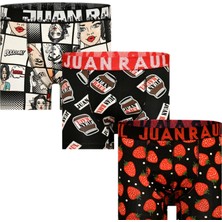 Juan Raul Erkek Desenli Boxer (3 Lü Boxer)Pamuk modellerToparlanma yapmaz