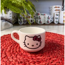 Tebak Collection 6 Parça Hello Kitty Desen Porselen Çocuk Yemek Takımı Mama Seti