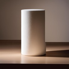 Denizyalıtım Silindir Sütun Strafor Düğün Nişan Organizasyon Doğum Günü Için Içi Dolu Silindir Tek Parça 80X30 CM