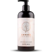 Garage Organics Super Wash 400 ml | Sülfatsız Bitkisel Şampuan | Keratin Bakıma Uygun