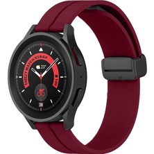 Sneezy Huawei Watch Gt5 46MM Uyumlu Manyetik Tokalı Yumuşak Soft Silikon Kordon