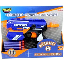 Lokal Marketing Nişancı 1 Sünger Dart Atan Oyuncak ( 10 Dart) 275 x 22 x 5 cm - LKM2792-2695