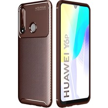 Cepustik Telefon Aksesuarları Huawei Y6P Kılıf Negro Karbon Tasarım Silikon Kılıf