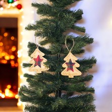 Asmalı Jüt Yılbaşı Ağaç Süs 10CM 2'li