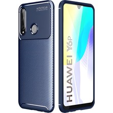 Cepustik Telefon Aksesuarları Huawei Y6P Kılıf Negro Karbon Tasarım Silikon Kılıf
