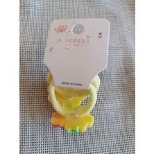 Efna Store Silikon Çiçek Figürlü Çiftli Çocuk Lastik Toka