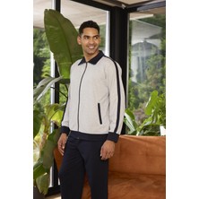 Kly Boy Fermuarlı %100 Pamuk 3 Iplik Eşofman  Takımı 7218