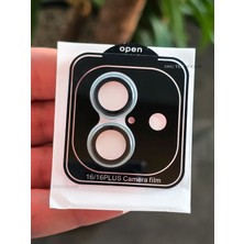 OSG Apple iPhone 16 ve 16 Plus Uyumlu Premium Renk Uyumlu Titanyum Kasa Safir Lens Kamera Koruyucu