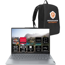 Lenovo Yoga Slim 6 Amd Ryzen 5 7540U 16GB 1tb SSD 14" Fhd+ W11H Taşınabilir Bilgisayar & Per4 Çanta 82X3004GTXP308